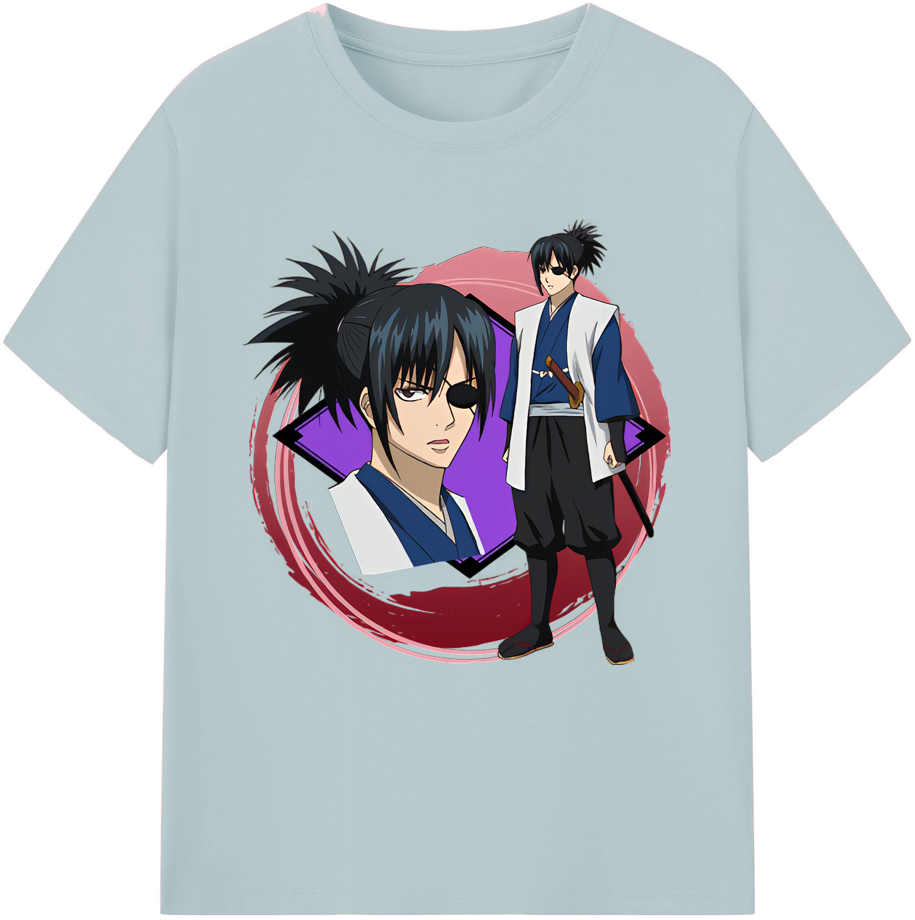 （画像用） ぎんたま 坂田銀時（さかたぎんとき） 神楽 志村新八（しむら しんぱち） GINTAMA Sakata Gintoki Kagura Shimura Shinpachi 綿100％半袖Tシャツ（フロントプリント）